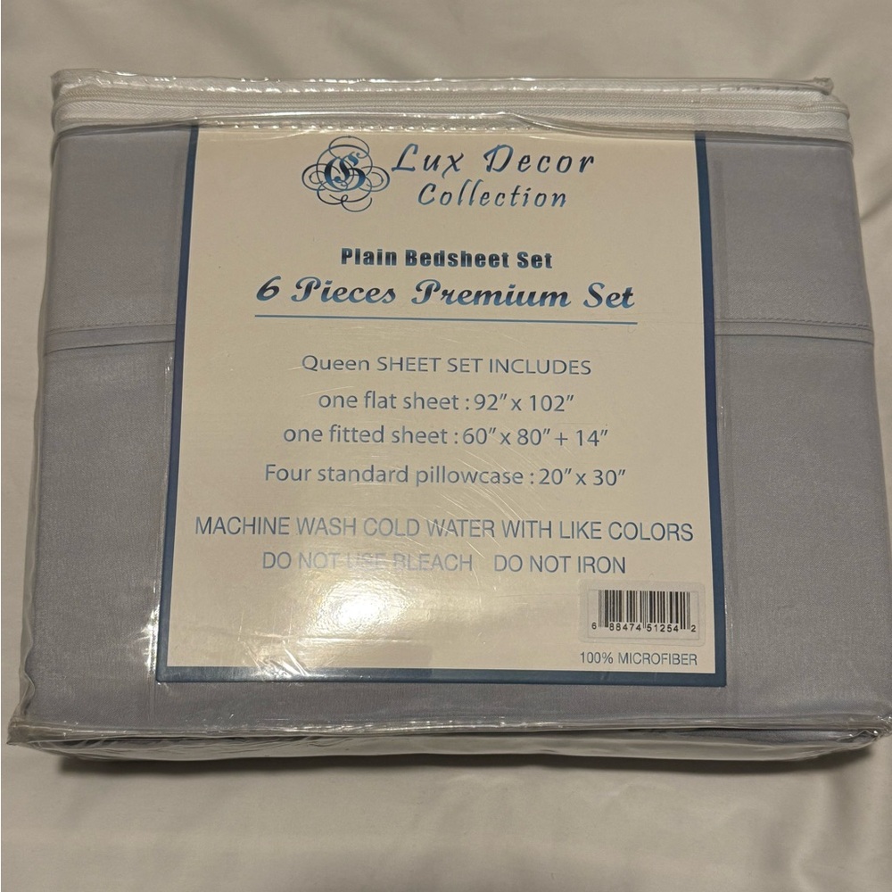 Queen Sheet Set in Gray